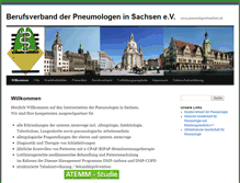 Tablet Screenshot of pneumologeninsachsen.de